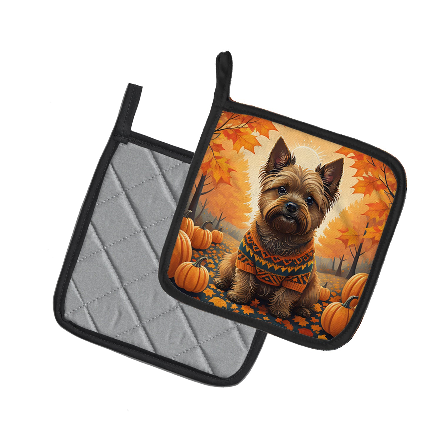 Buy this Cairn Terrier Fall Pair of Pot Holders