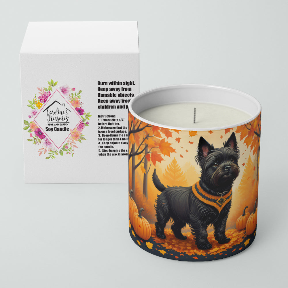 Black Cairn Terrier Fall Decorative Soy Candle