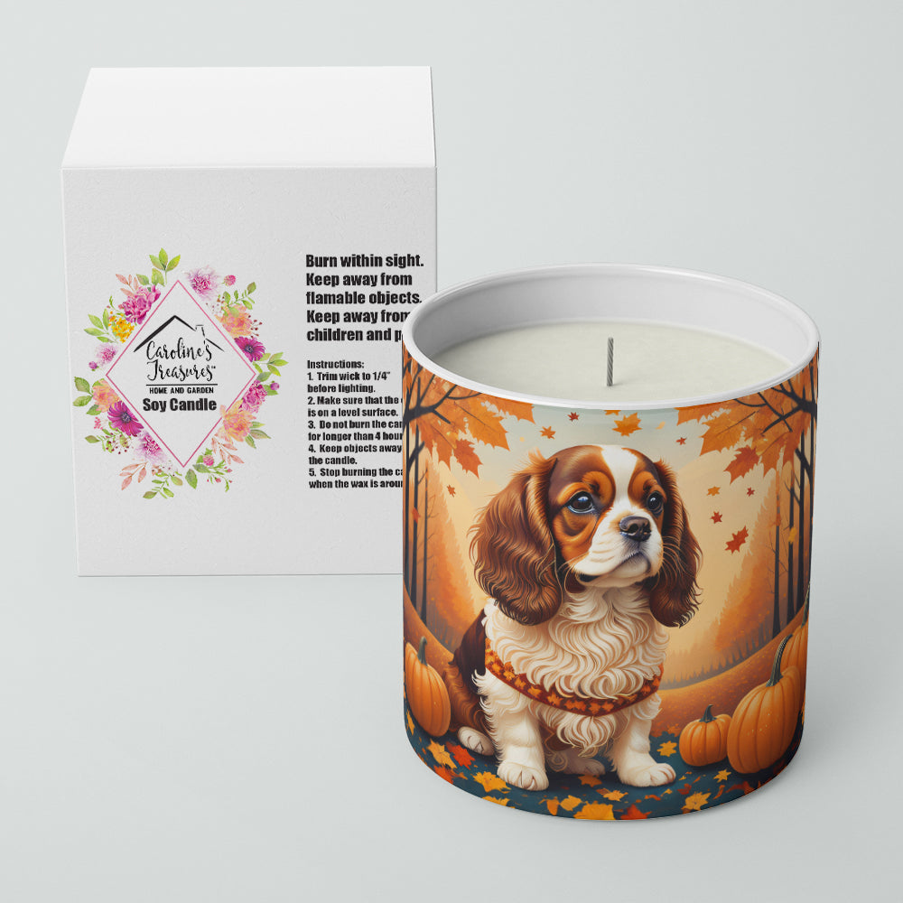 Cavalier Spaniel Fall Decorative Soy Candle