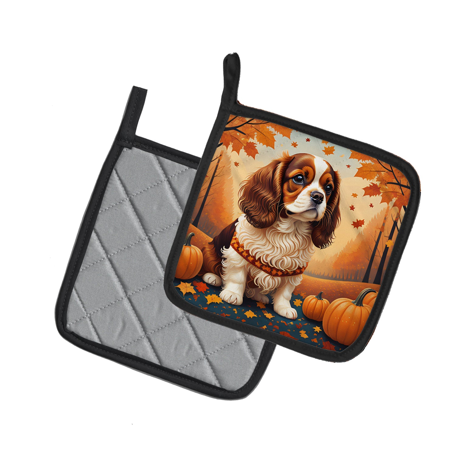 Buy this Cavalier Spaniel Fall Pair of Pot Holders