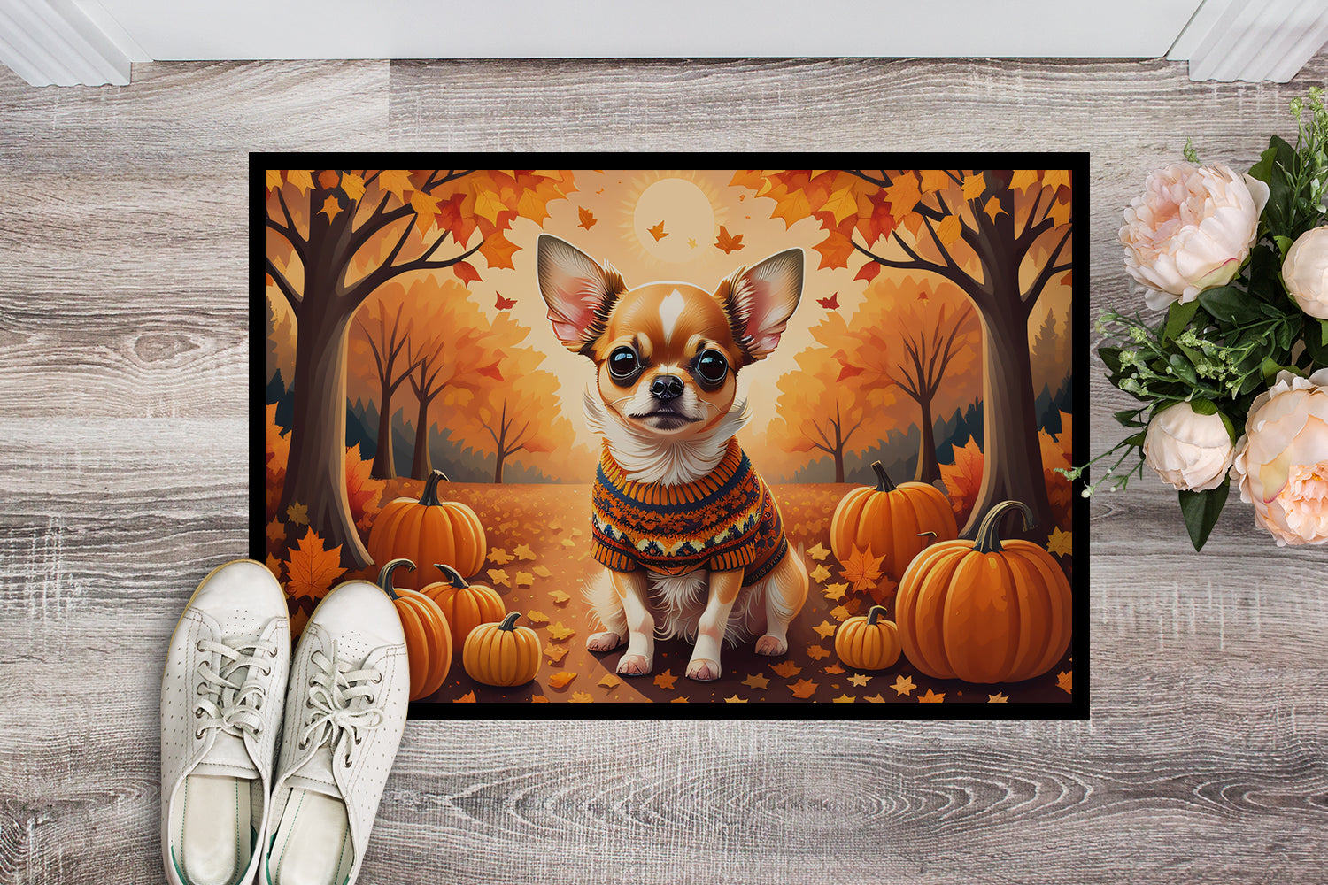 Chihuahua Fall Doormat 18x27