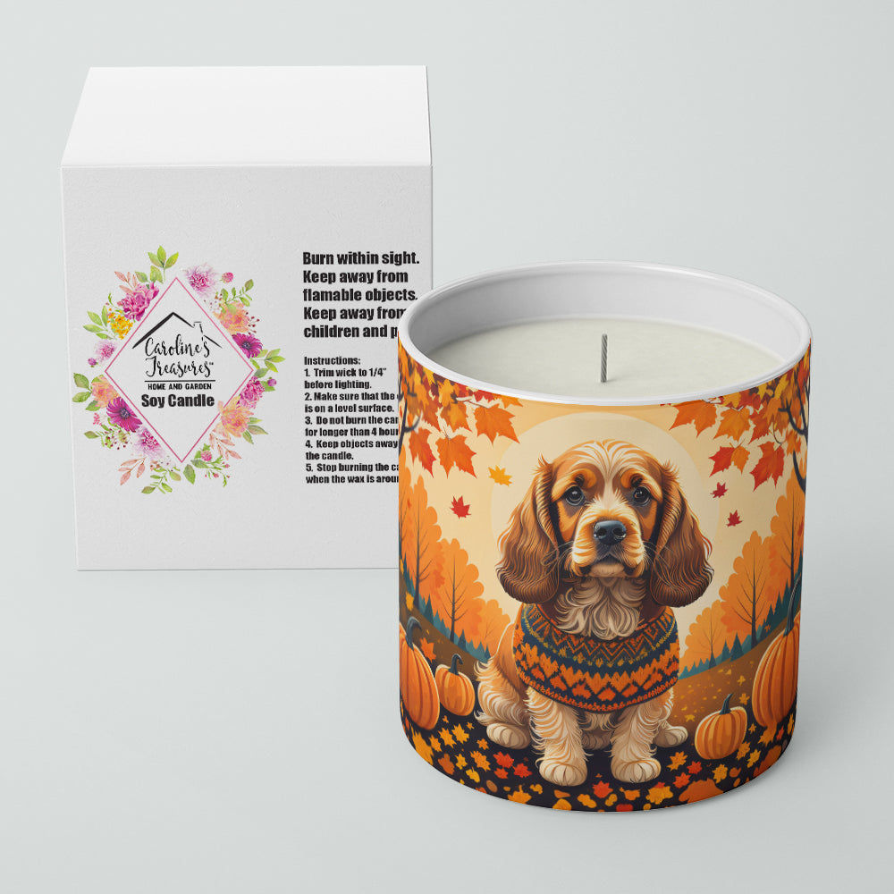 Cocker Spaniel Fall Decorative Soy Candle