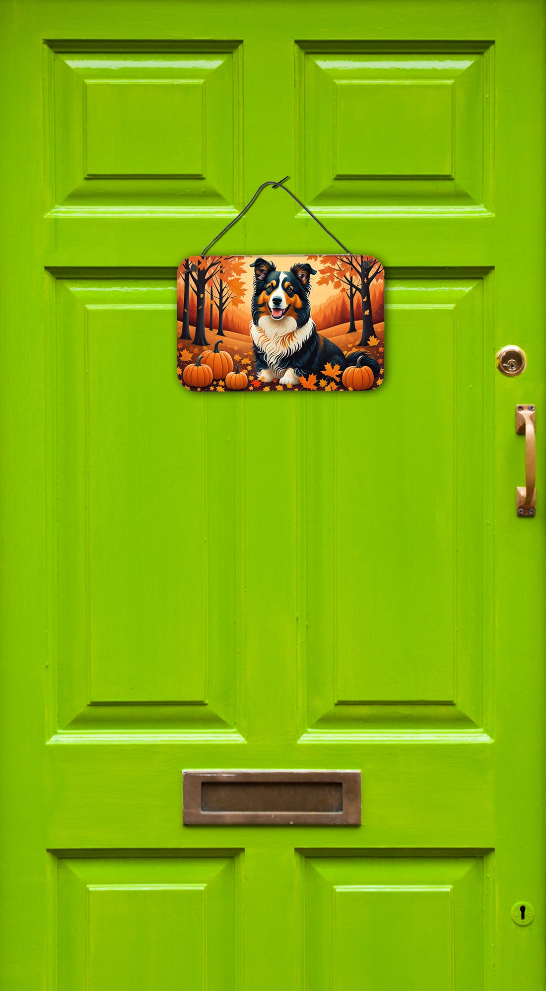 Collie Fall Wall or Door Hanging Prints