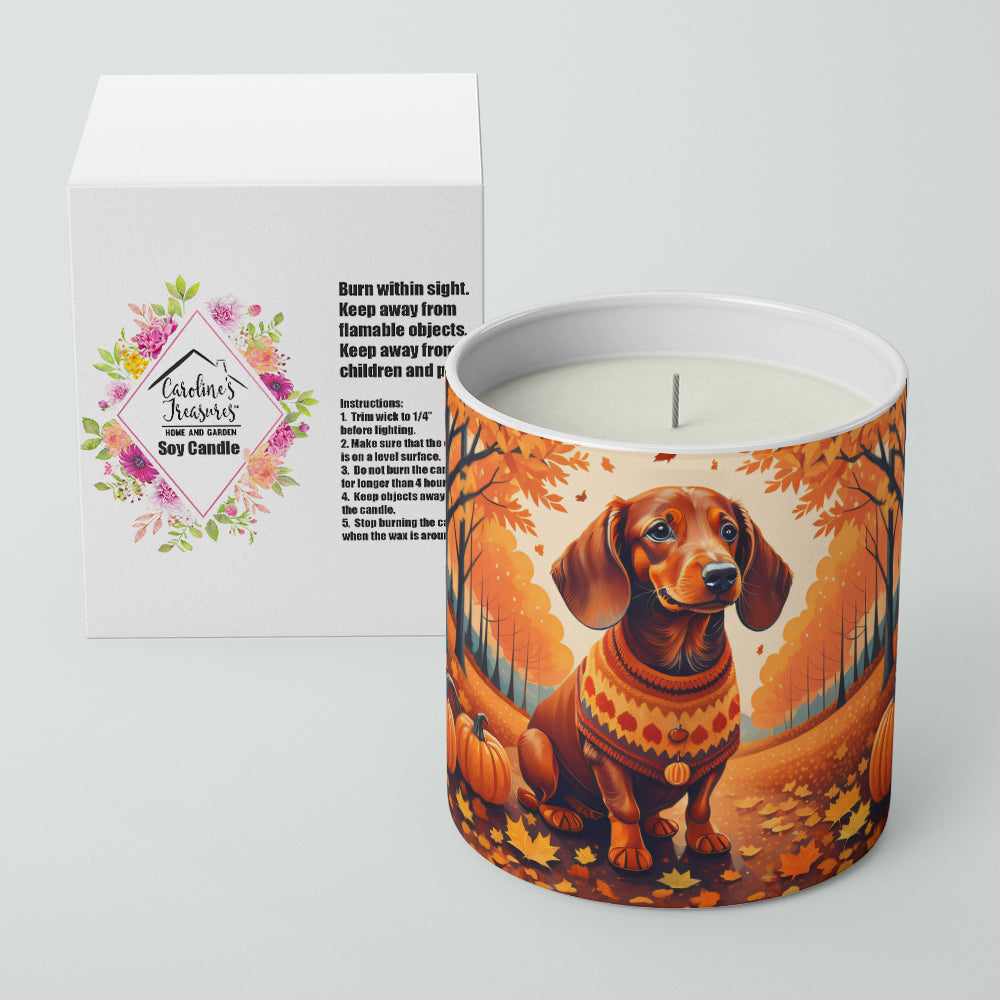 Buy this Dachshund Fall Decorative Soy Candle