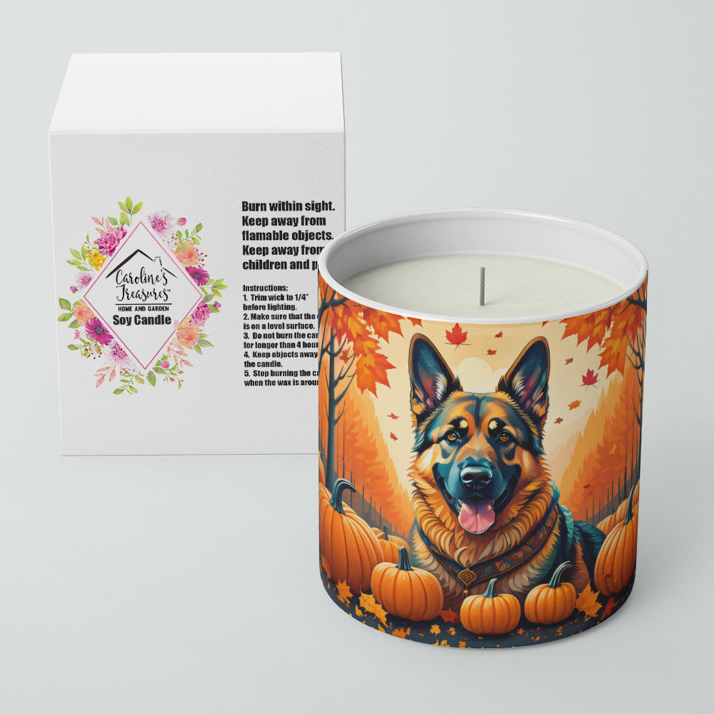 Buy this German Shepherd Fall Decorative Soy Candle