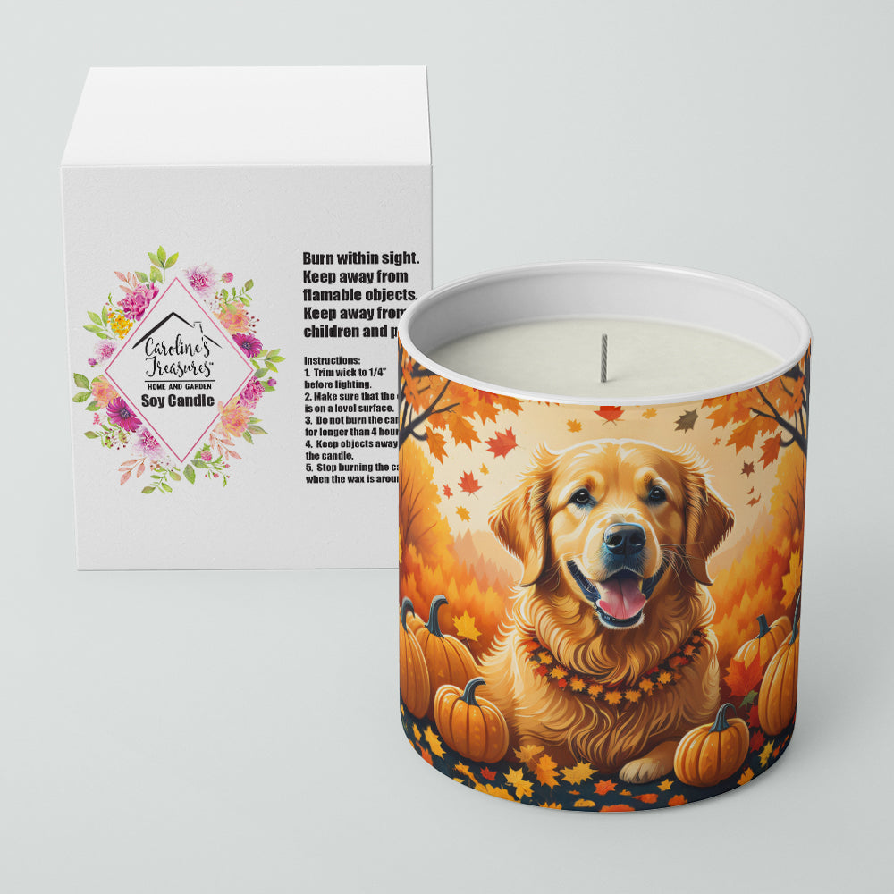 Buy this Golden Retriever Fall Decorative Soy Candle