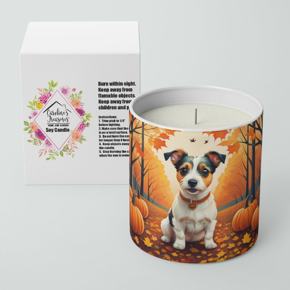 Buy this Jack Russell Terrier Fall Decorative Soy Candle