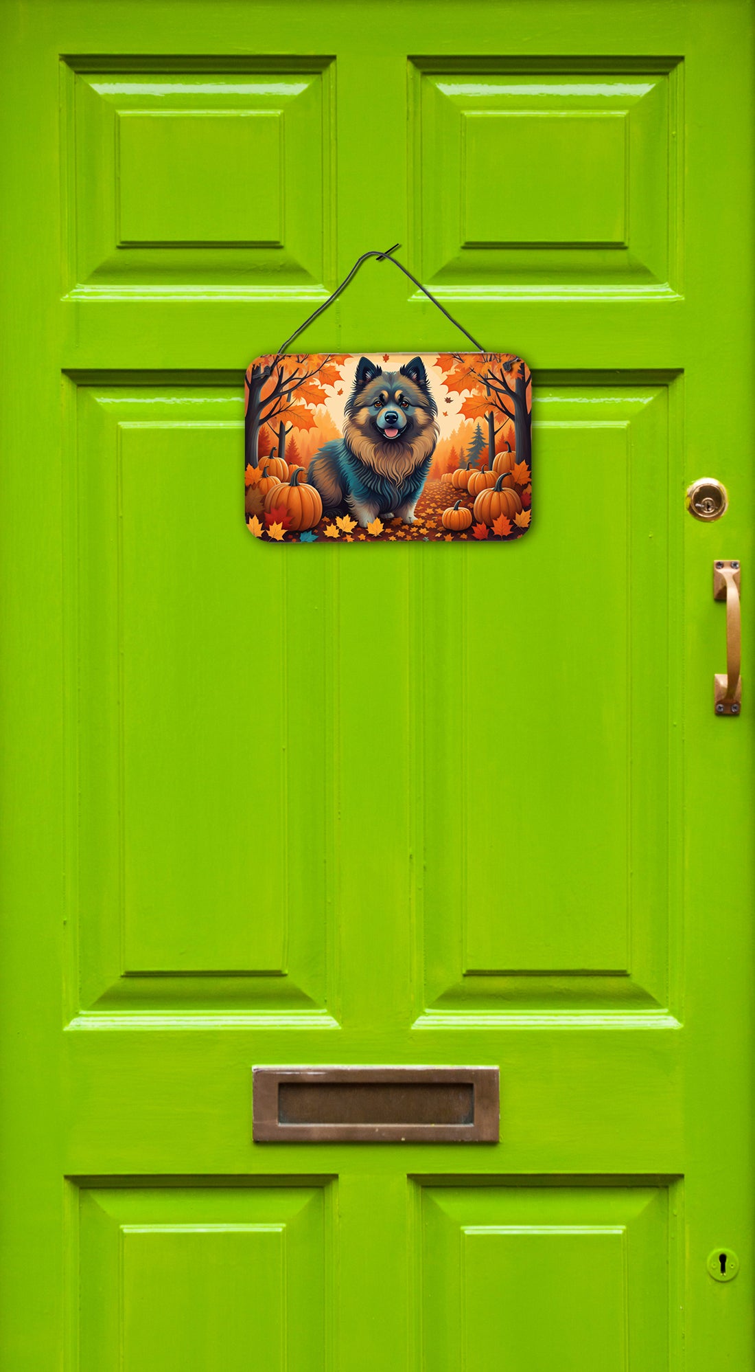 Buy this Keeshond Fall Wall or Door Hanging Prints