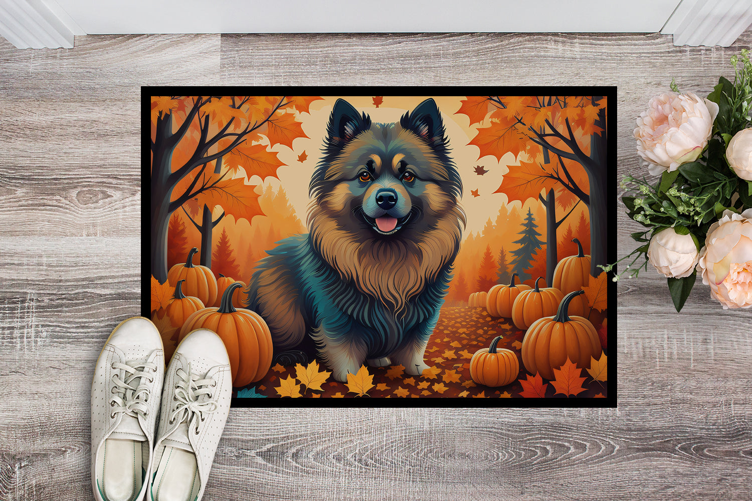 Buy this Keeshond Fall Indoor or Outdoor Mat 24x36
