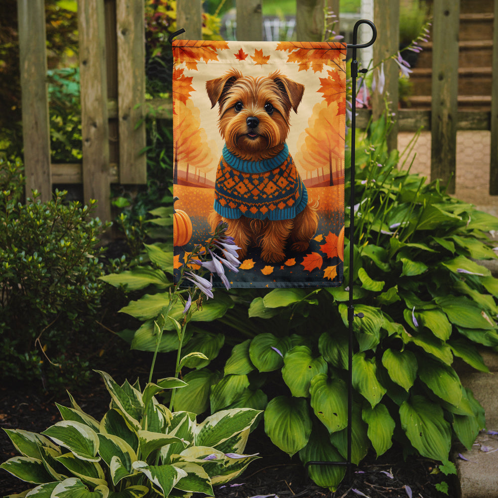 Norfolk Terrier Fall Garden Flag