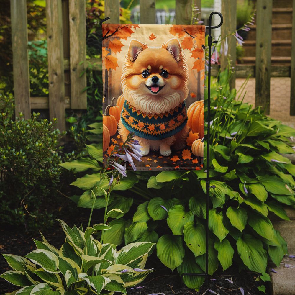 Buy this Pomeranian Fall Garden Flag
