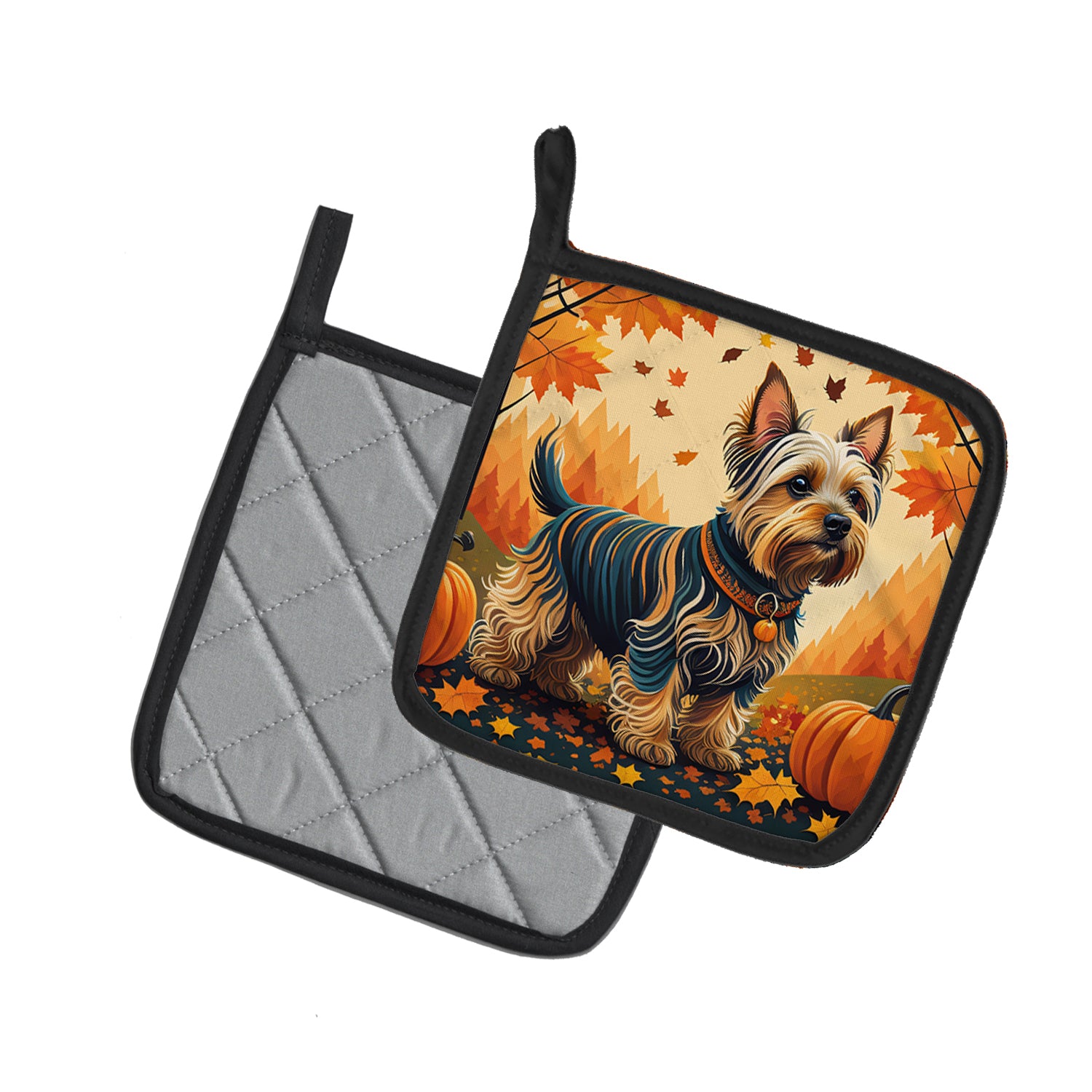 Buy this Silky Terrier Fall Pair of Pot Holders