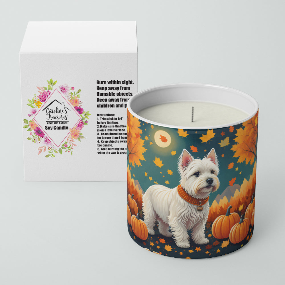Buy this Westie Fall Decorative Soy Candle