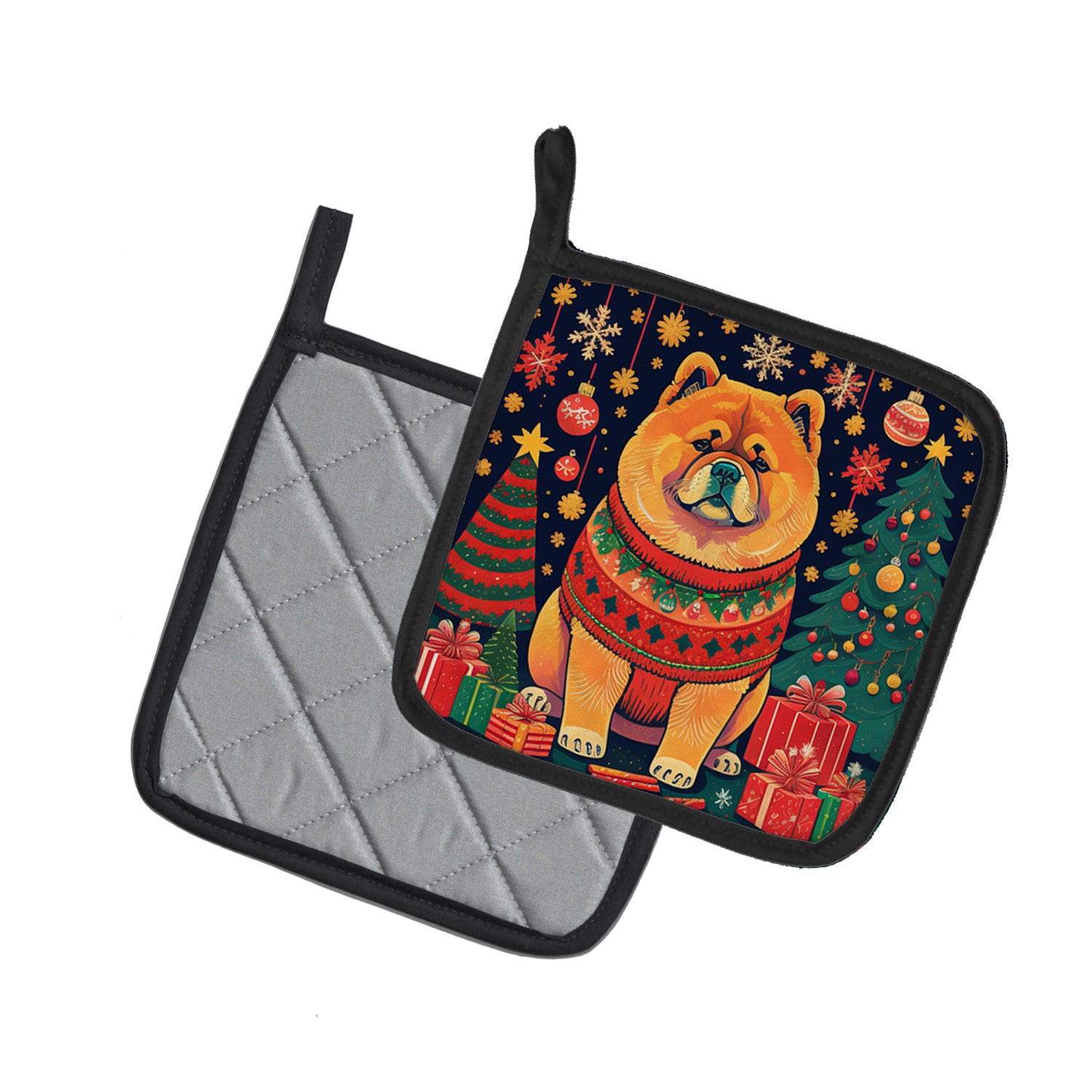 Buy this Chow Chow Christmas Pair of Pot Holders