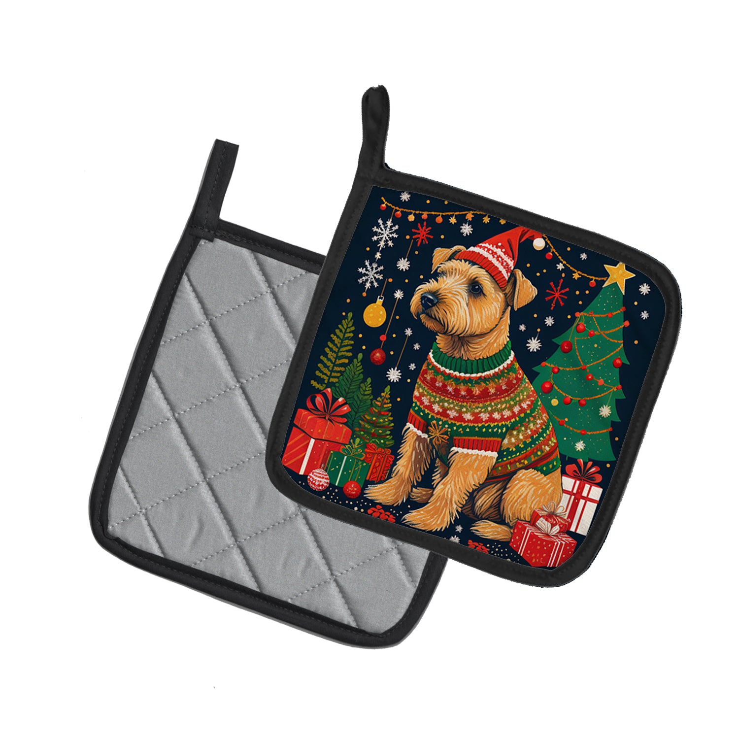 Buy this Lakeland Terrier Christmas Pair of Pot Holders