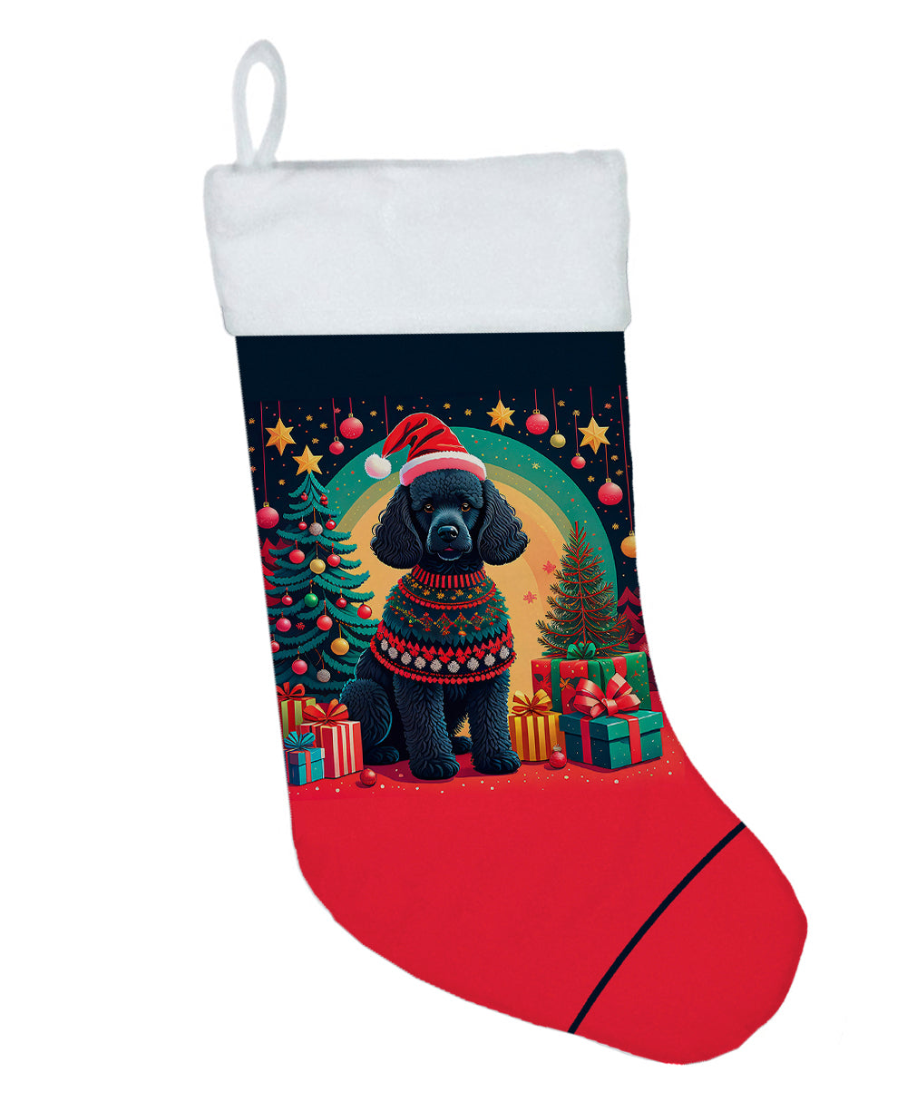 Buy this Black  Poodle Christmas Christmas Stocking