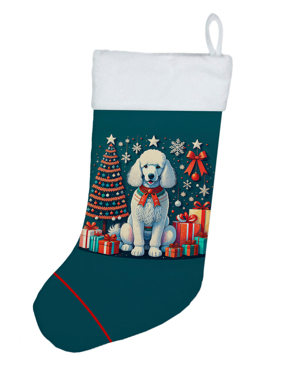 Buy this White Poodle Christmas Christmas Stocking