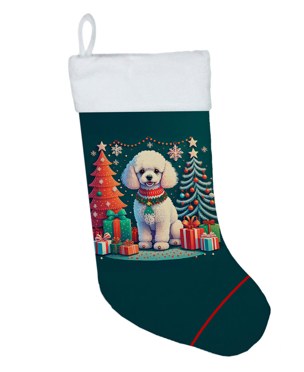Buy this White Toy Poodle Christmas Christmas Stocking
