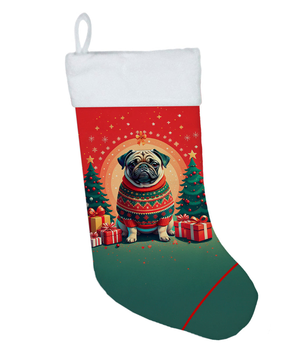 Fawn Pug Christmas Christmas Stocking
