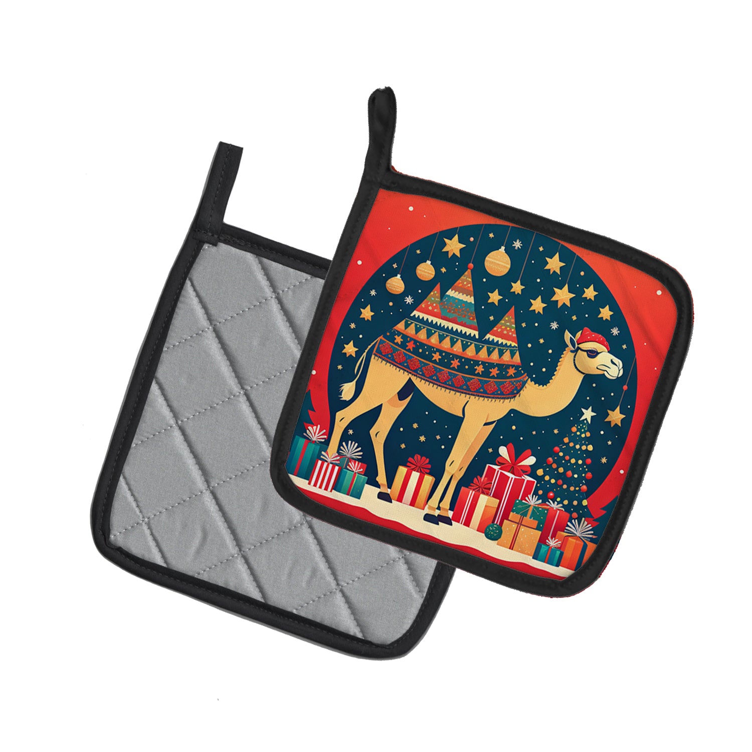 Buy this Camel Christmas Pair of Pot Holders