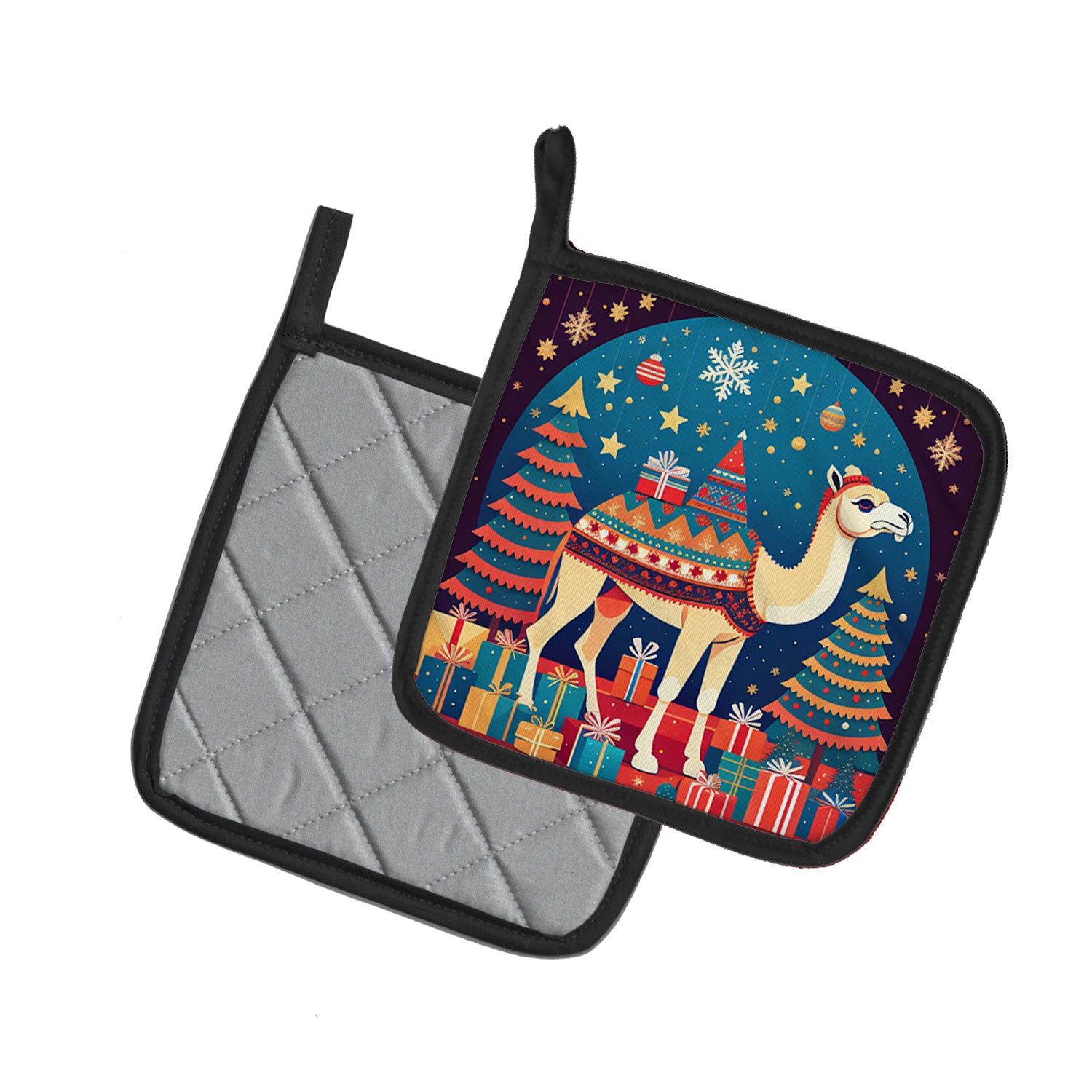 Buy this Camel Christmas Pair of Pot Holders
