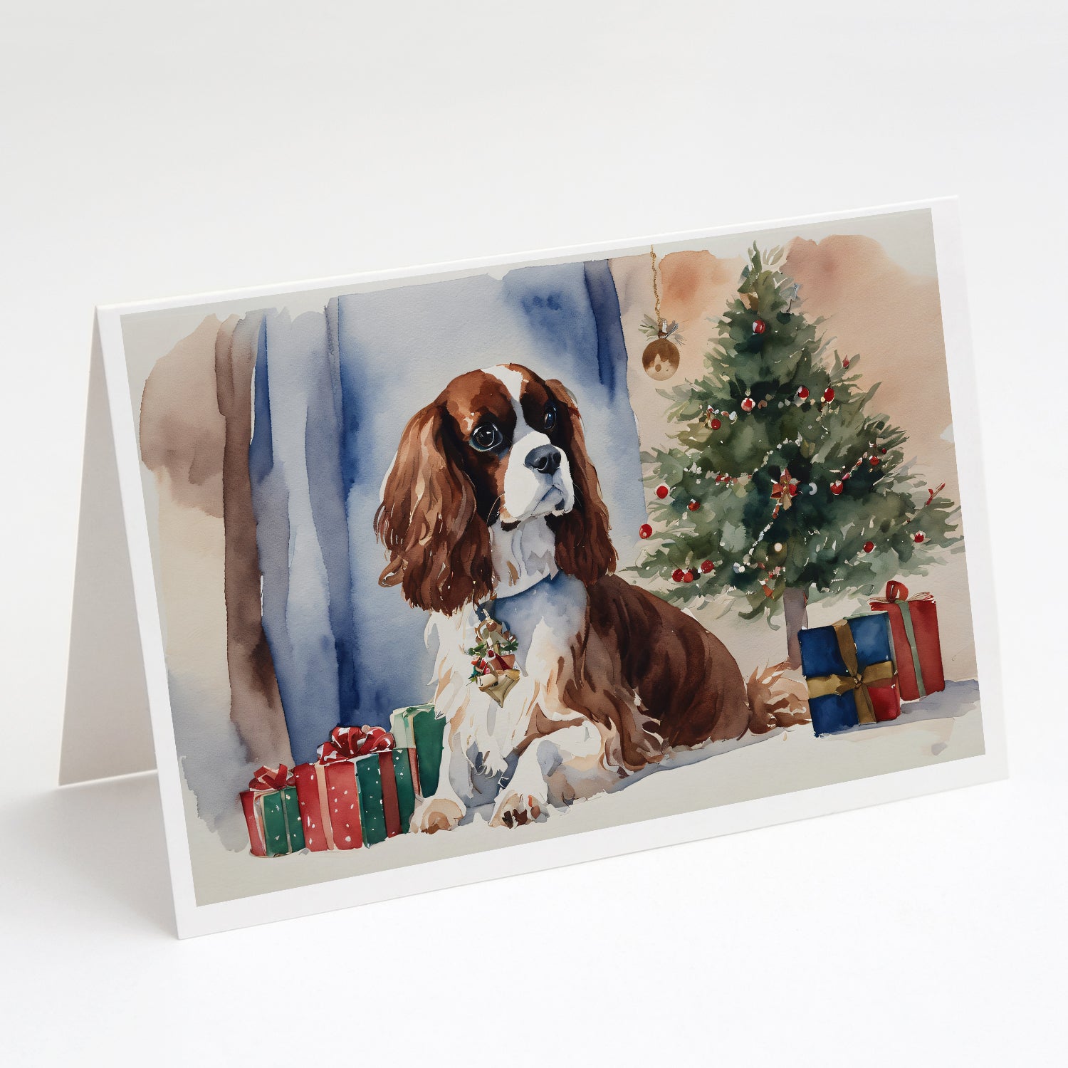 Buy this Cavalier Spaniel Christmas Greeting Cards and Envelopes Pack of 8