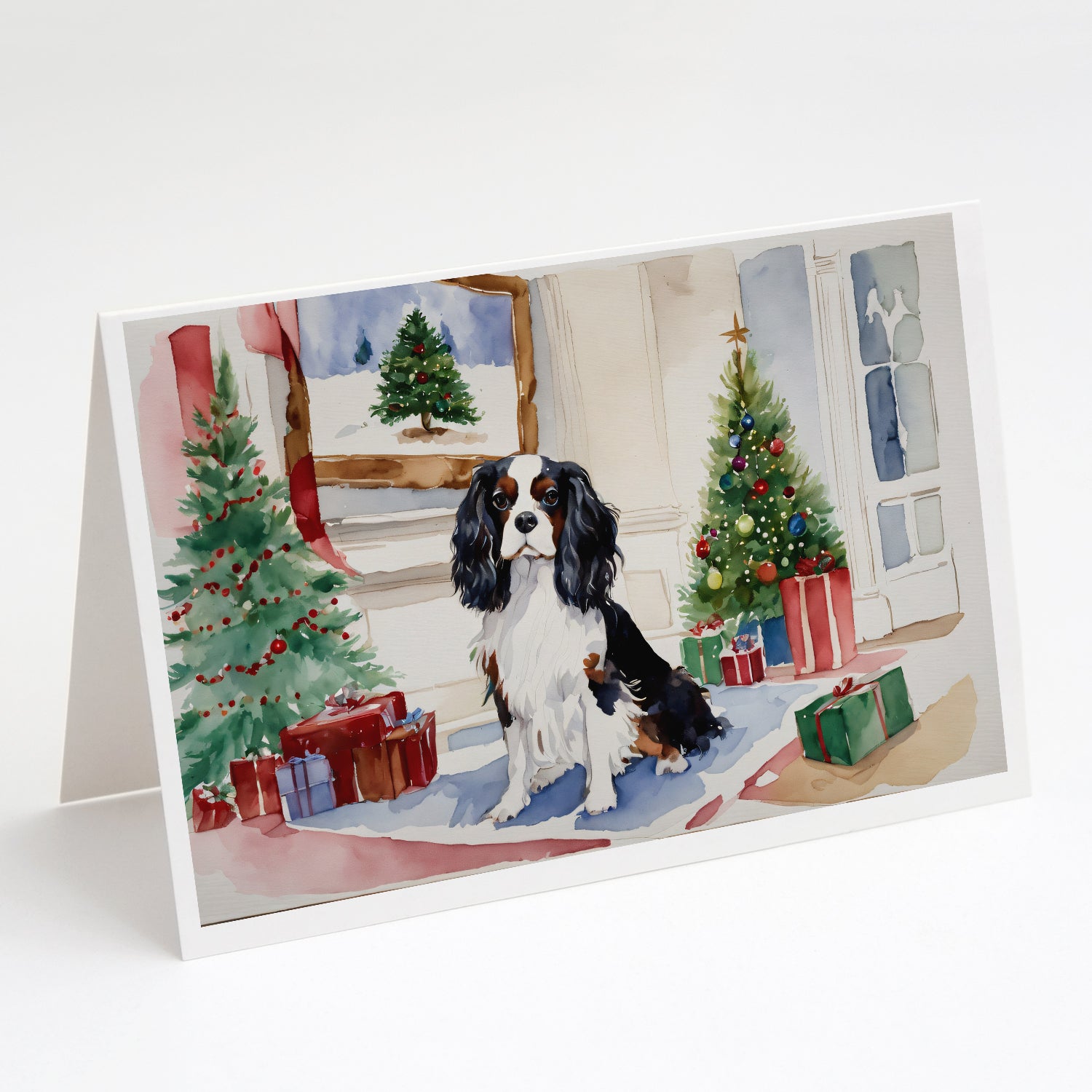 Buy this Cavalier Spaniel Christmas Greeting Cards and Envelopes Pack of 8