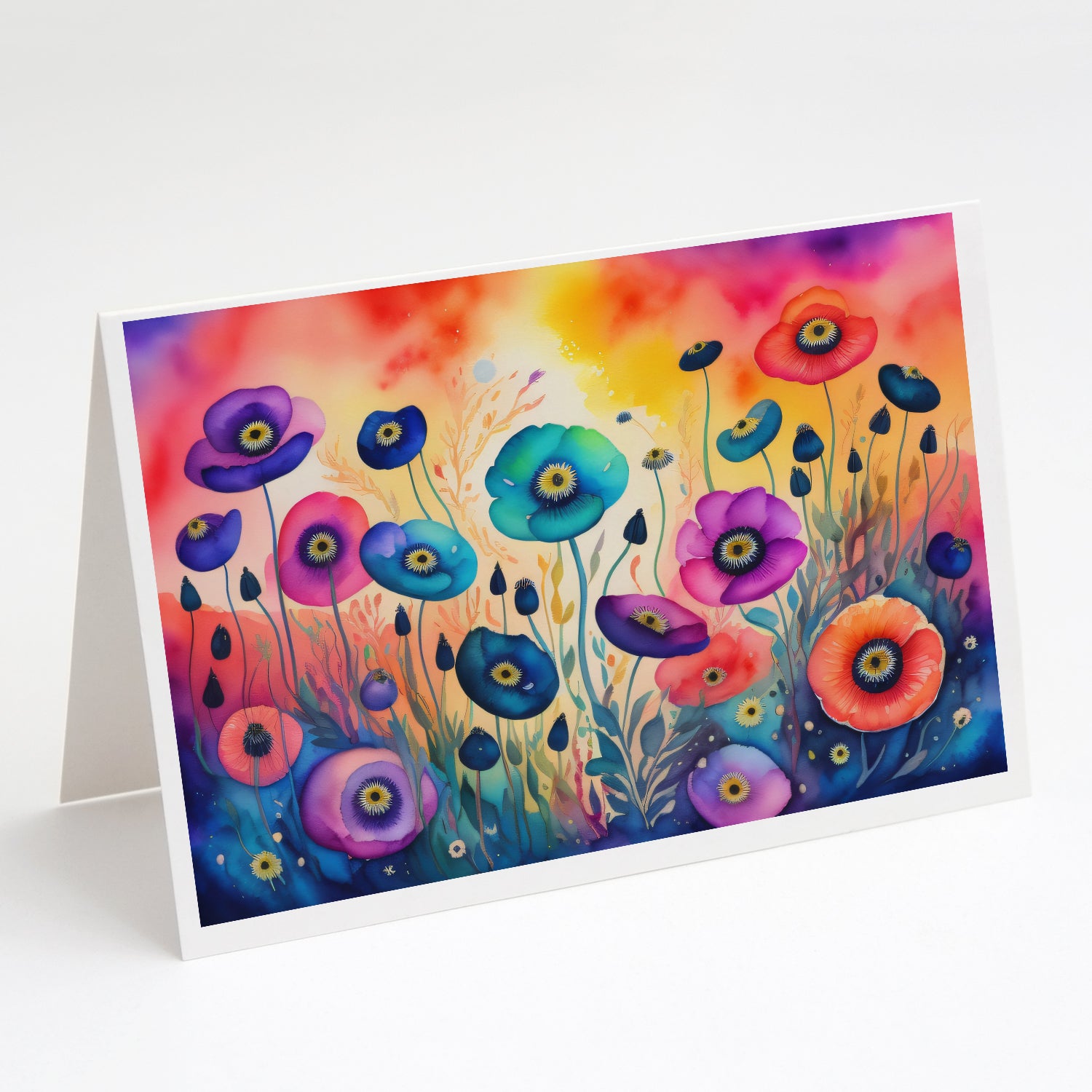 Buy this Anemones in Color Greeting Cards and Envelopes Pack of 8