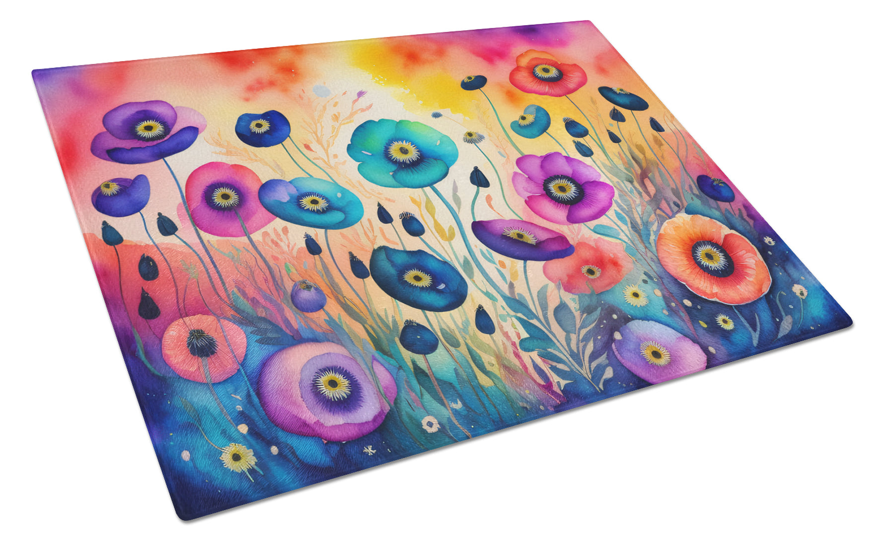 Buy this Anemones in Color Glass Cutting Board Large