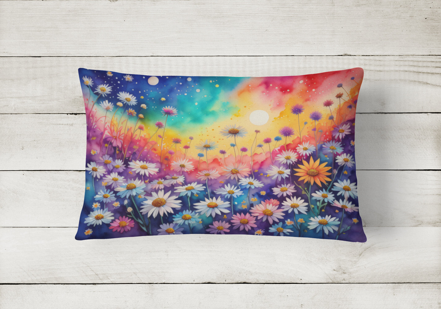 Buy this Asters in Color Fabric Decorative Pillow