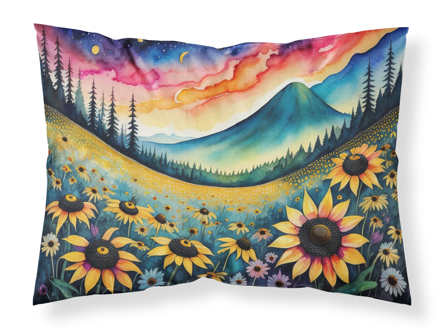 Buy this Black-eyed Susans in Color Fabric Standard Pillowcase