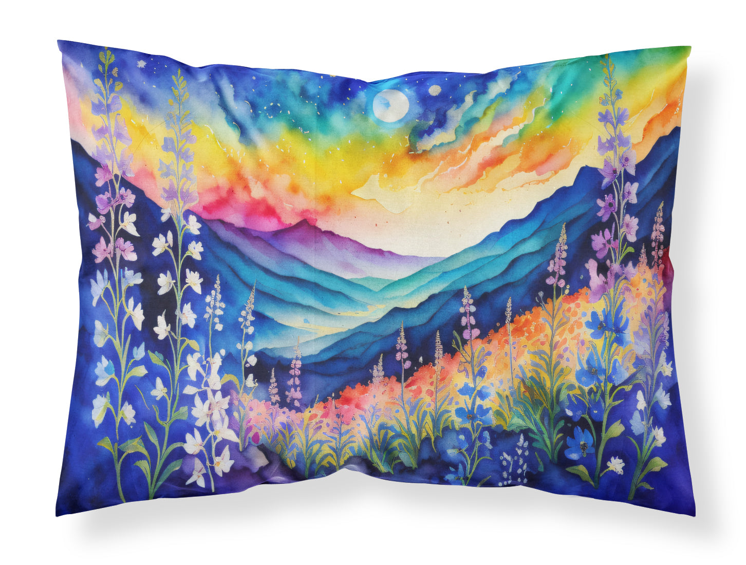 Buy this Delphinium in Color Fabric Standard Pillowcase