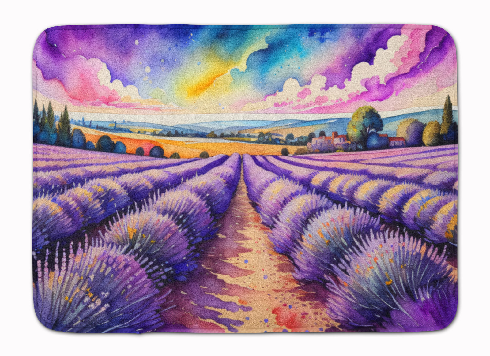 Buy this English Lavender in Color Memory Foam Kitchen Mat