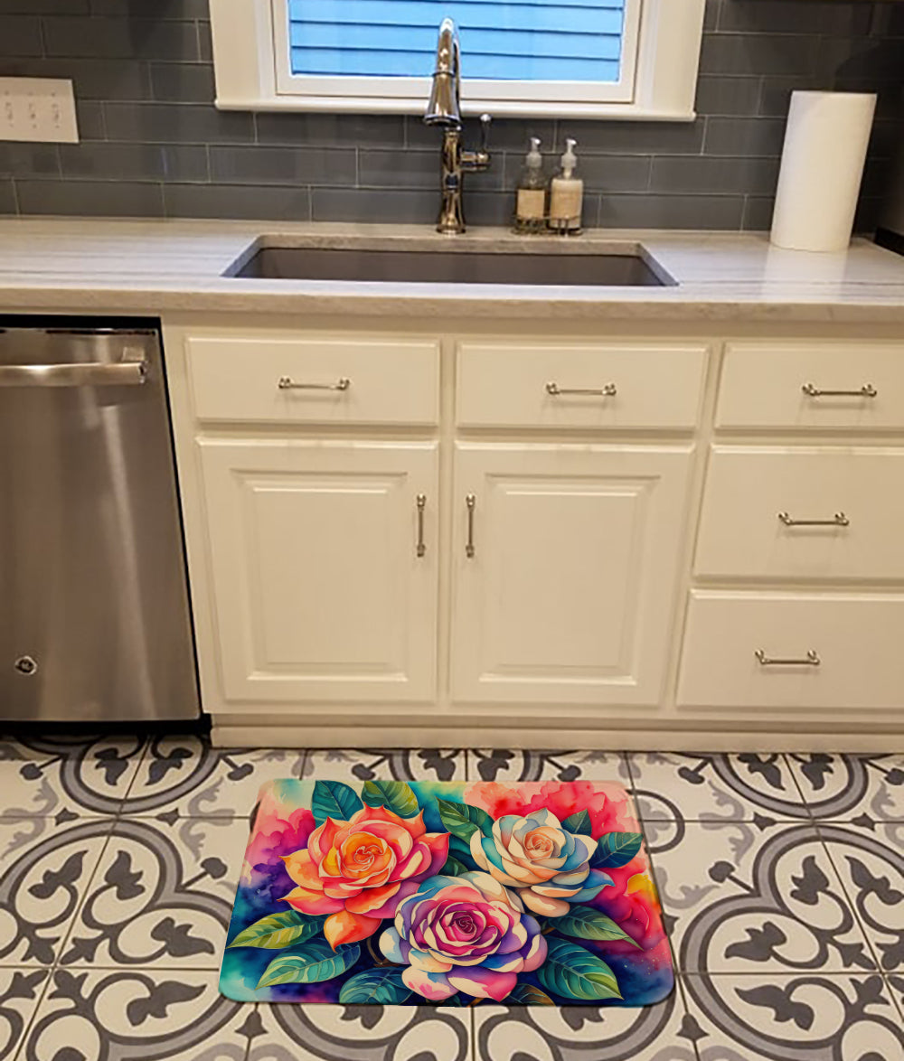 Buy this Gardenias in Color Memory Foam Kitchen Mat