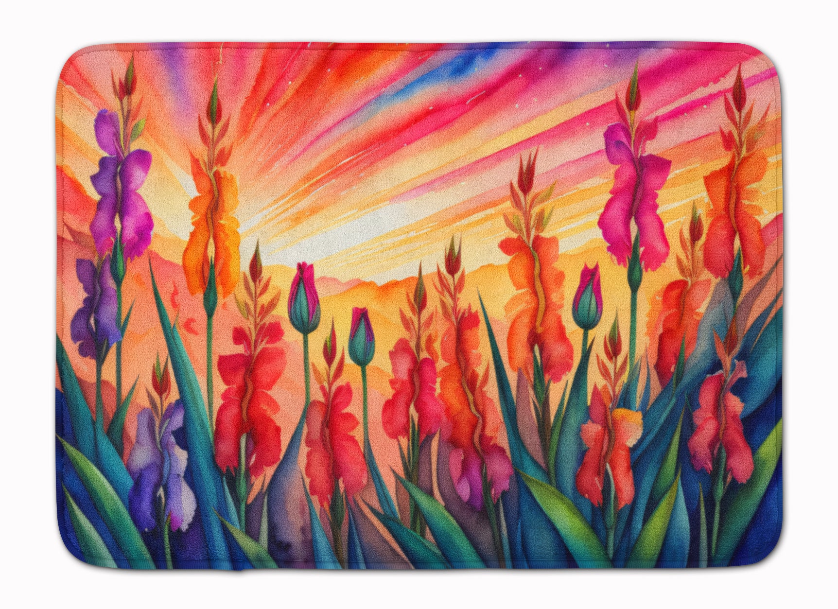 Buy this Gladiolus in Color Memory Foam Kitchen Mat