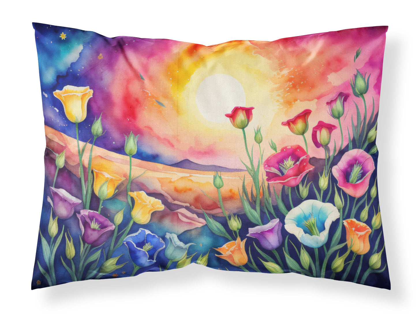 Buy this Lisianthus in Color Fabric Standard Pillowcase