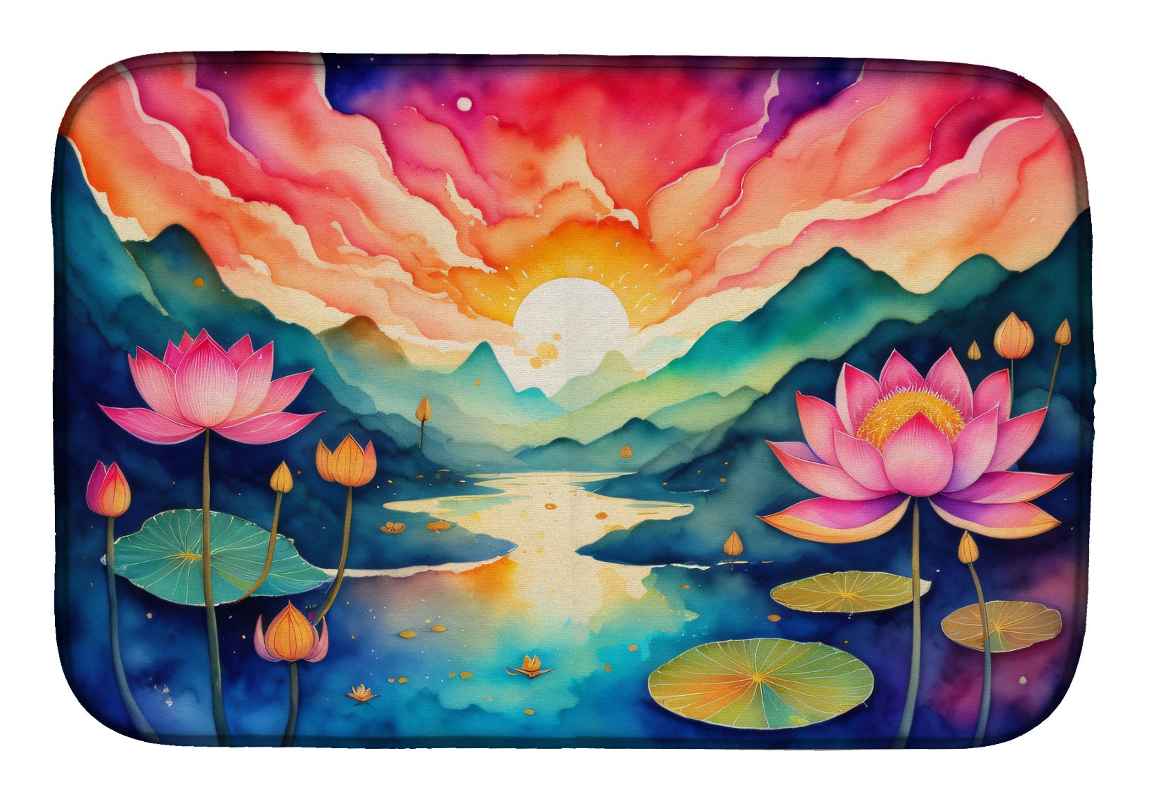 Buy this Lotus in Color Dish Drying Mat