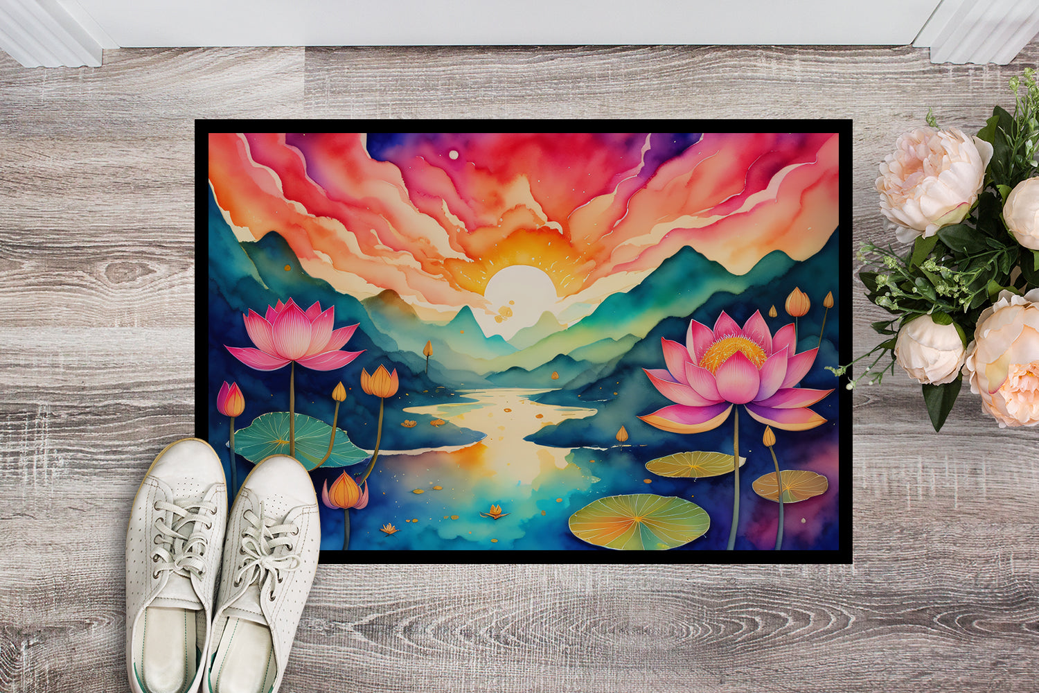 Buy this Lotus in Color Doormat 18x27