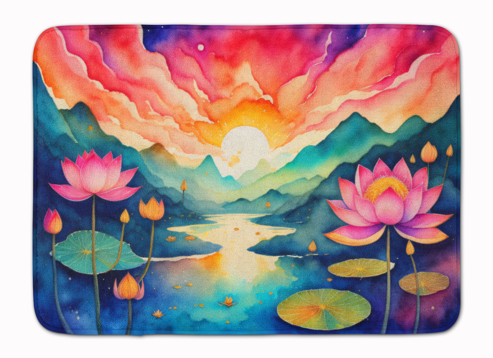 Buy this Lotus in Color Memory Foam Kitchen Mat
