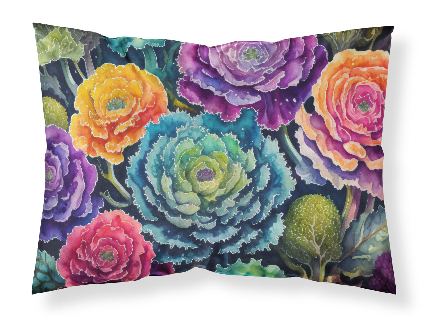 Buy this Ornamental Kale in Color Fabric Standard Pillowcase