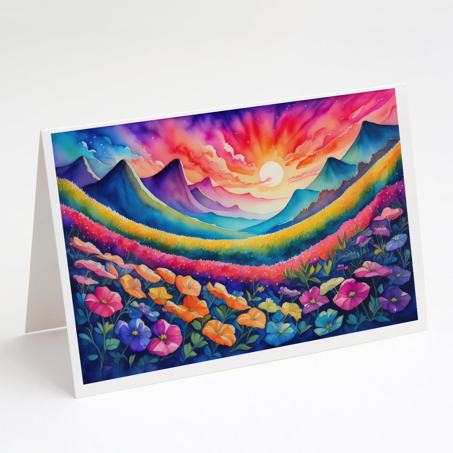 Buy this Petunias in Color Greeting Cards and Envelopes Pack of 8