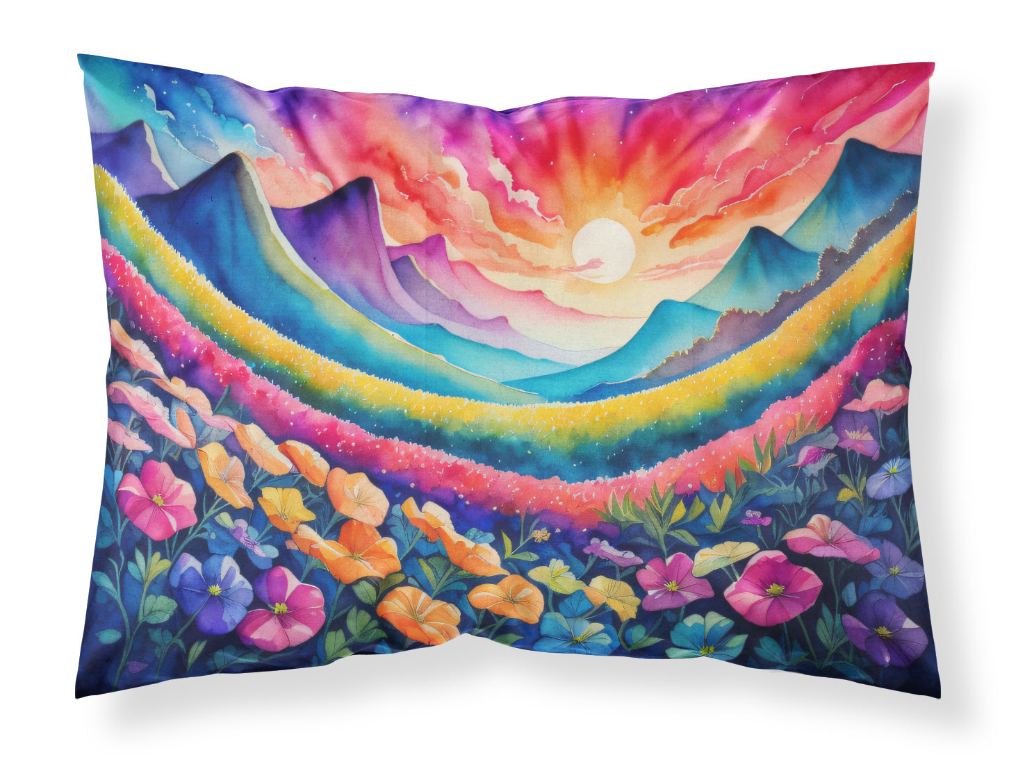 Buy this Petunias in Color Fabric Standard Pillowcase