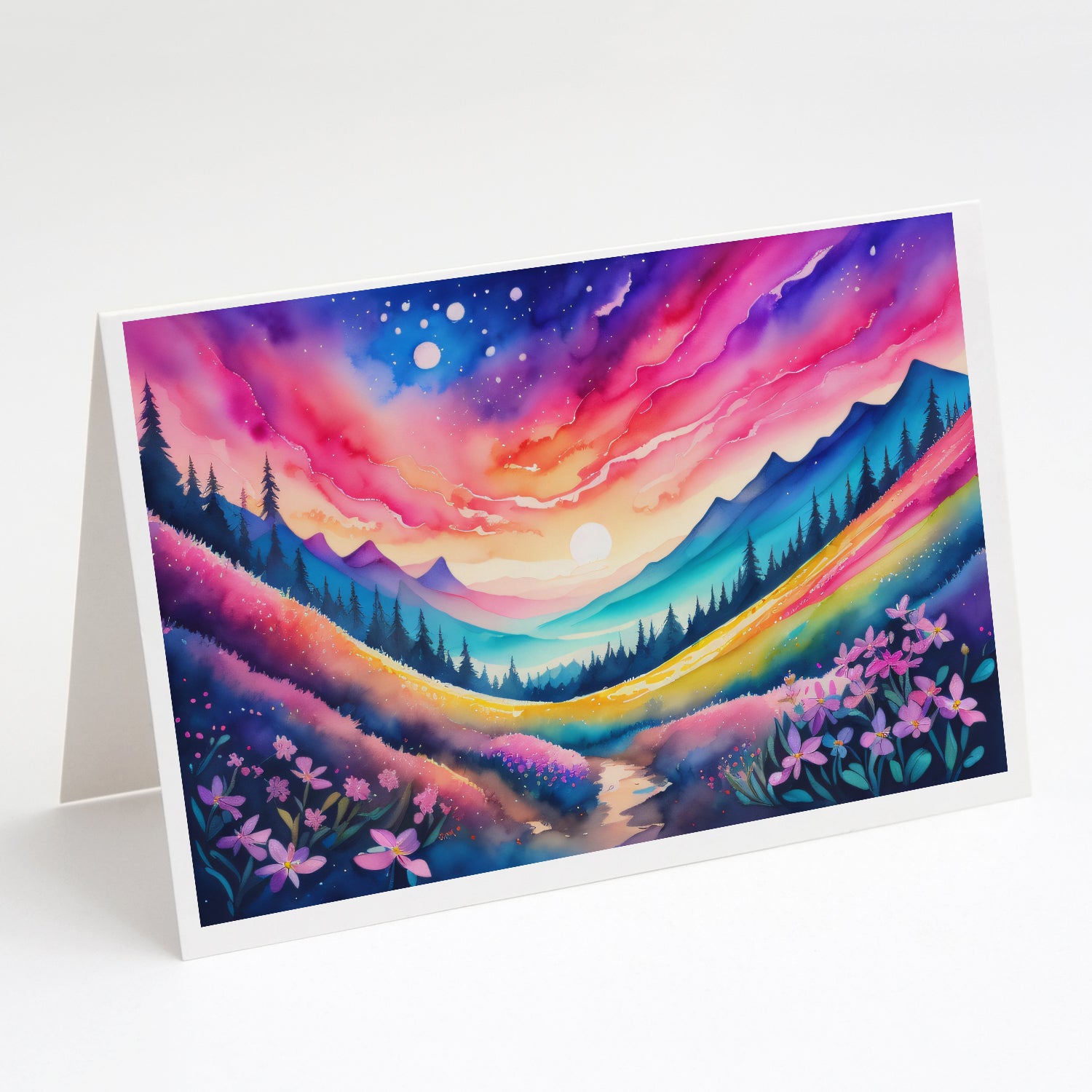 Buy this Phlox in Color Greeting Cards and Envelopes Pack of 8
