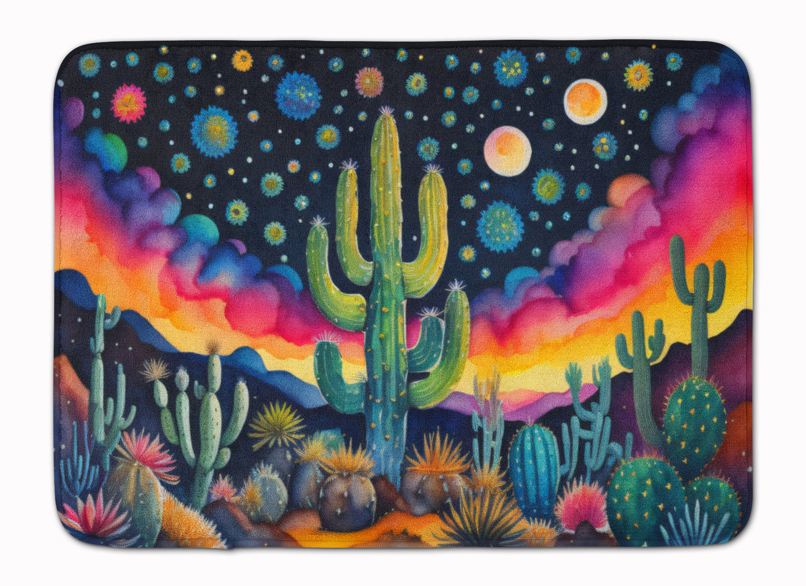 Buy this Queen of the Night Cactus in Color Memory Foam Kitchen Mat