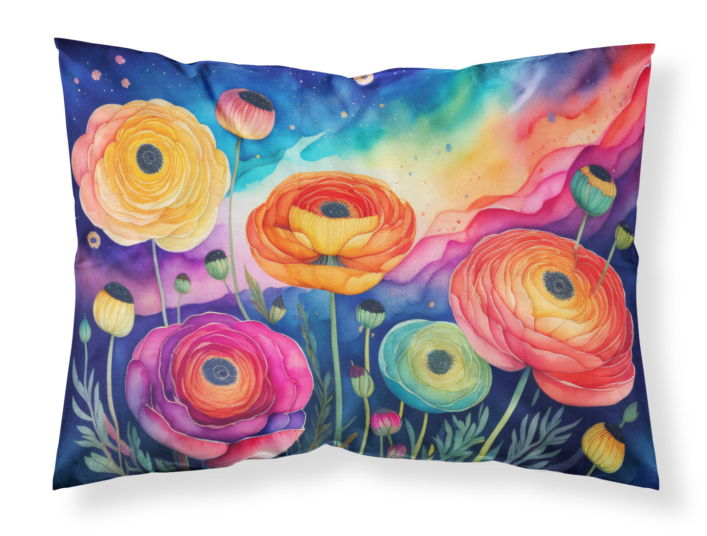 Buy this Ranunculus in Color Fabric Standard Pillowcase