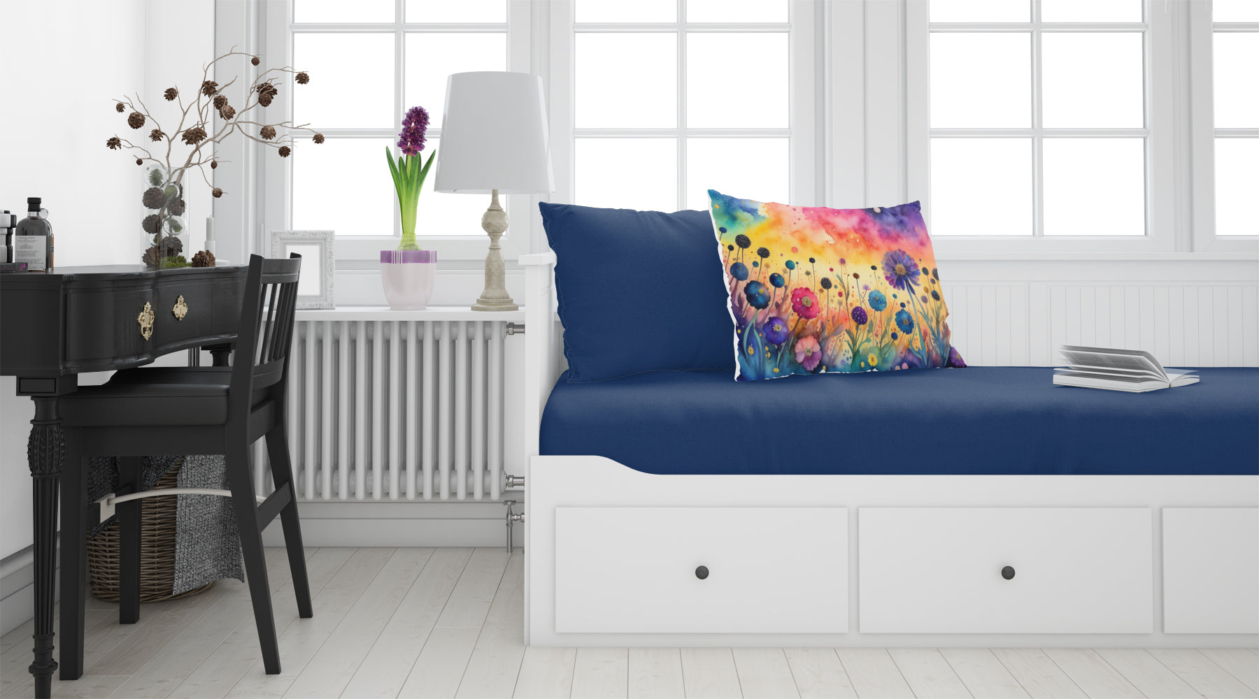 Buy this Scabiosa in Color Fabric Standard Pillowcase