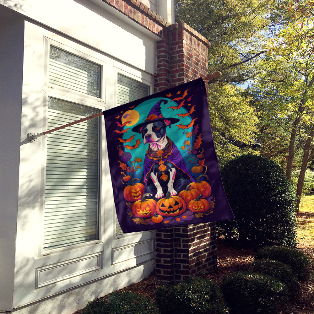 Buy this Pit Bull Terrier Witchy Halloween House Flag