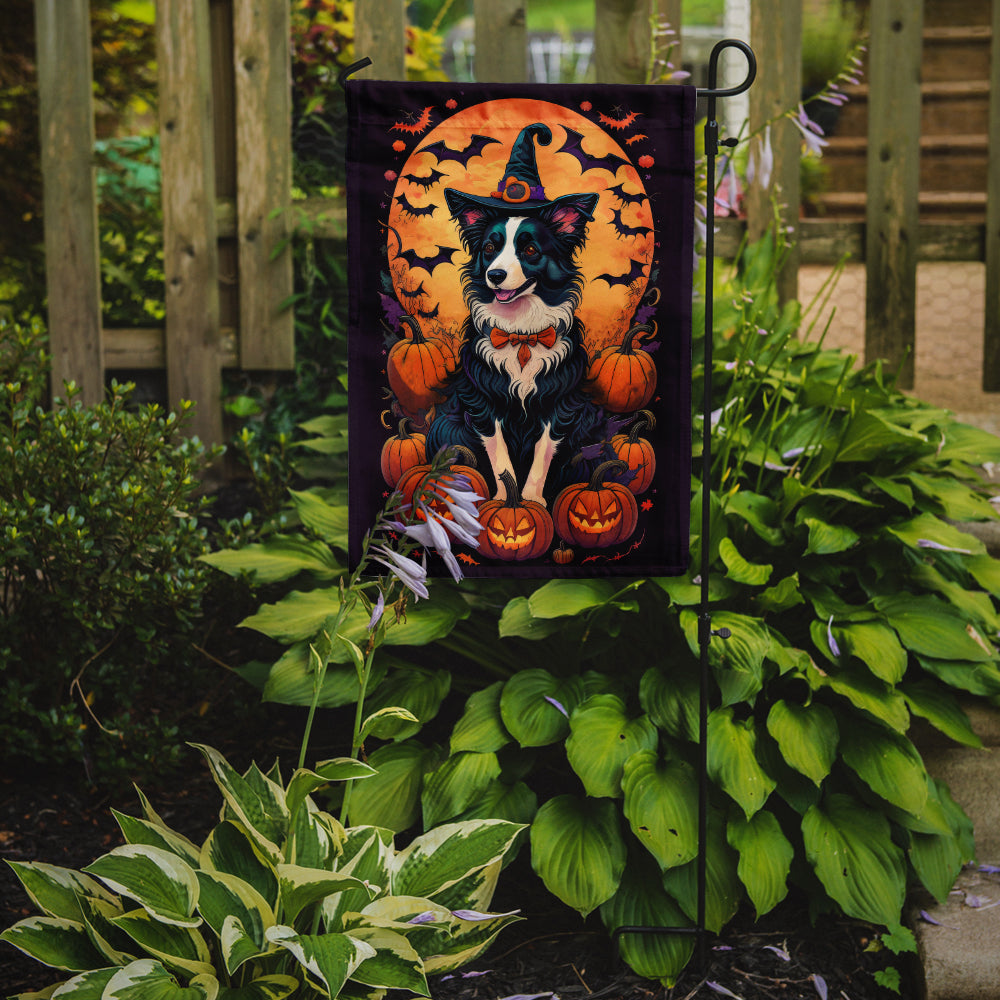 Buy this Border Collie Witchy Halloween Garden Flag