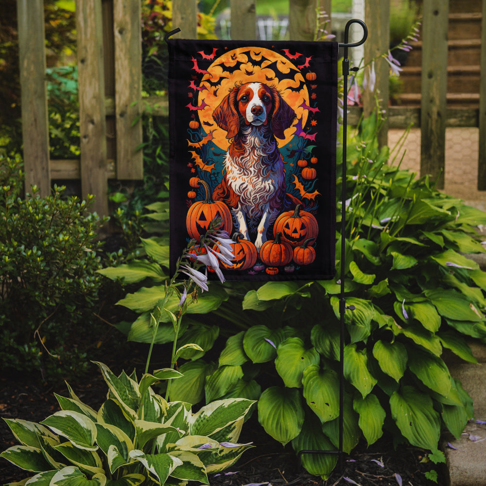 Buy this Brittany Spaniel Witchy Halloween Garden Flag