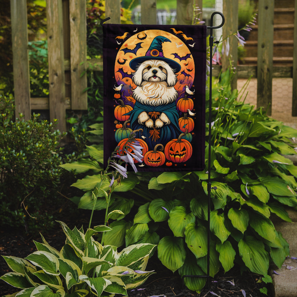 Buy this Coton De Tulear Witchy Halloween Garden Flag